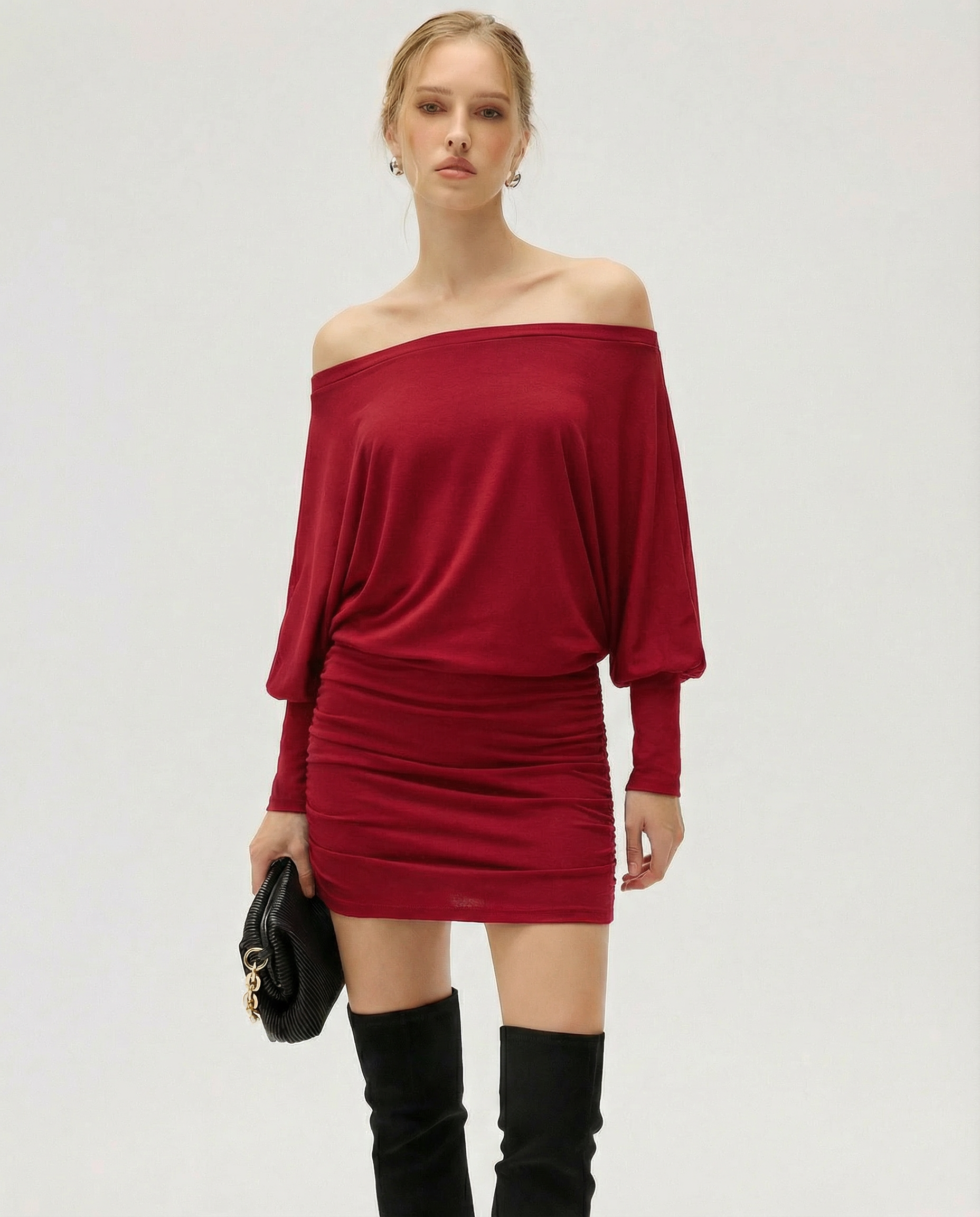 ARIA | SOLA Ruched Mini Dress