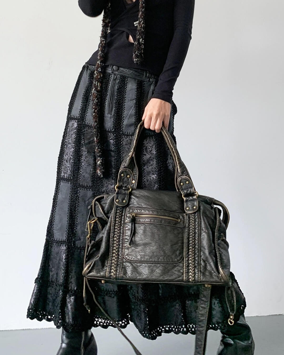 ARIA | Vintage Weave Shoulder Bag